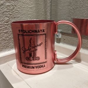 3 for $10 Stolichnaya vodka copper tin cup